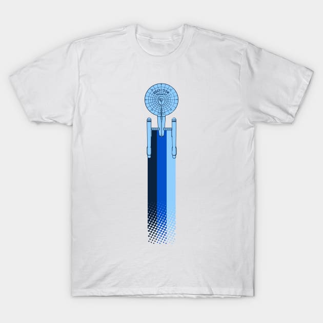 STAR TREK - 3 stripes T-Shirt by ROBZILLA